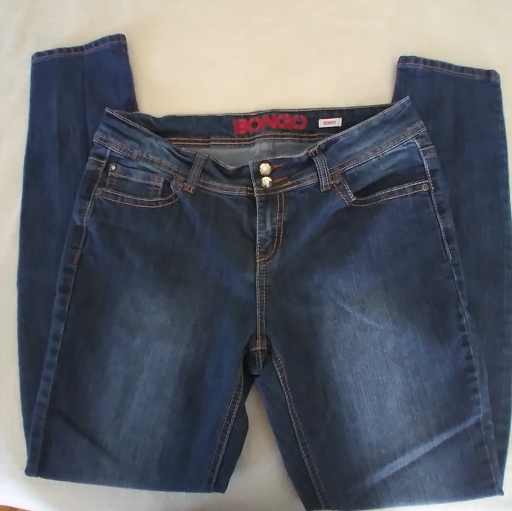 Women's BONGO Skinny Dark Wash Size 13